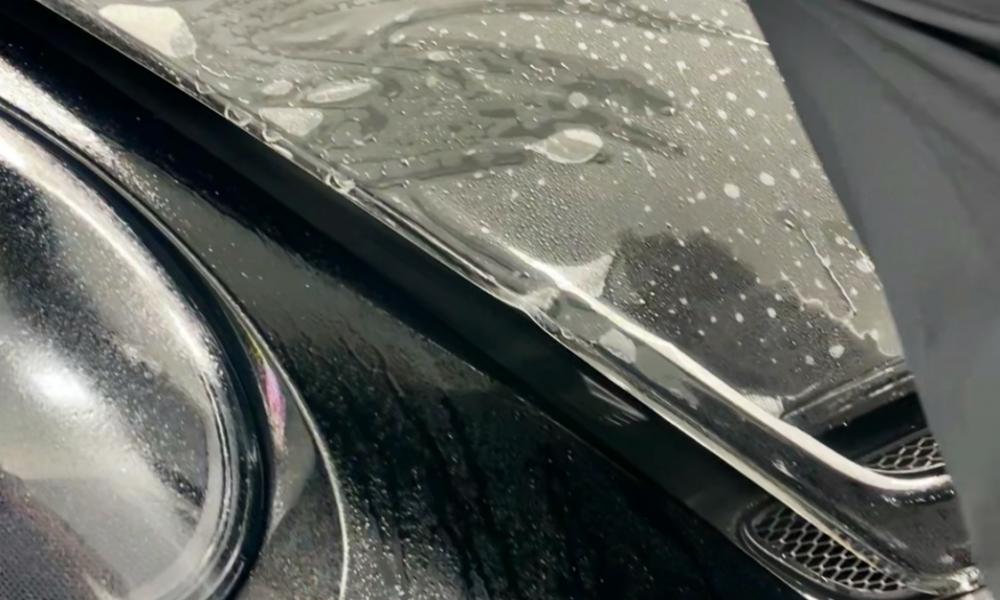 applicazione pellicola PPF antisasso su porsche gt3